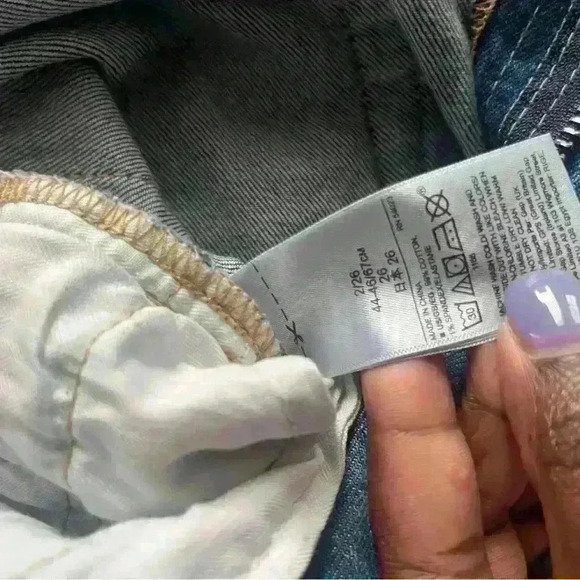 GAP Cheeky Straight Patchwork Jeans 2/26 - Picture 5 of 5